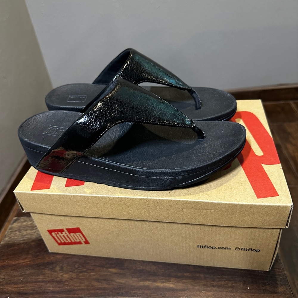 Fitflop All Black Sandal size 8